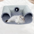 thumbnail image 2 of Foldable Cat Beds, Cat Beds Tunnel Removable, Washable Ushaped Cat Cave, 2 of 5