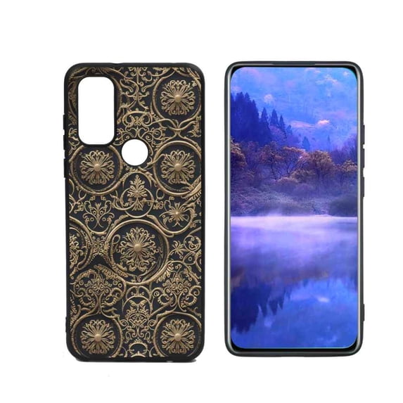 Ornamental-vintage-metallic-1-3 Phone Case, Degined for Motorola Moto G Pure Case Men Women, Flexible Silicone Shockproof Case for Motorola Moto G Pure