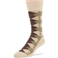 thumbnail image 4 of 7BIGSTARS KINGDOM Men Bamboo Dress Crew Sock - 4 Pack - Argyle, Geometric, Stripe - Fashion Seamless -Light Beige Assortment - Sock Size 10-13 Shoe 9-12 L, 4 of 9