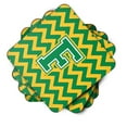 thumbnail image 2 of Letter F Chevron Green and Gold Foam Coaster Set of 4, 2 of 3