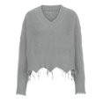 thumbnail image 6 of Utoimkio Cable Knit V Neck Fall Sweater Women's Soft Pullover Sweaters for Women, 6 of 9