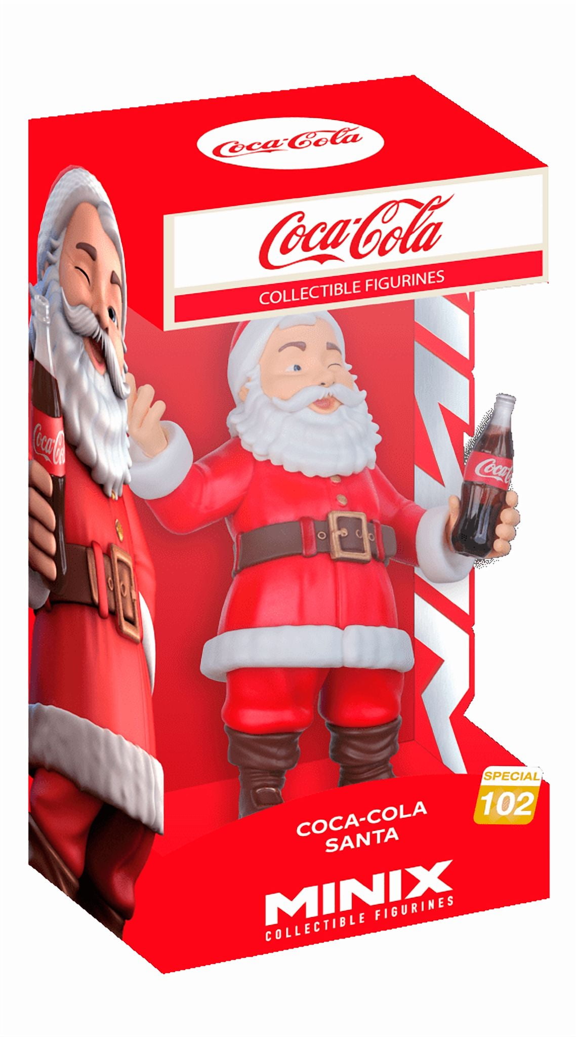 12 cm (4 pouces) Minix Collectible Figurine Coca Cola - Santa