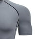 thumbnail image 5 of Camisas de compresión de manga corta Cool Dry para hombre, camisetas deportivas, camisetas de entrenamiento atlético, gris M, 5 of 10