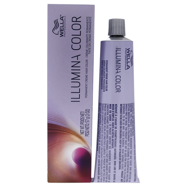 Color de pelo Wella Wella Illumina Color Permanent Creme Hair Color - 5 35 Light Brown-Gold Red Violet Unisex 2oz
