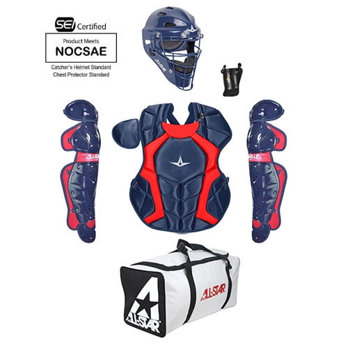 Photo 1 of All-Star CKCC912PS-TT Player Series Catchers Set Youth Fits 9-12 Navy / Red