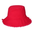 thumbnail image 1 of Boderier Sombreros de sol para mujer verano casual ala ancha algodón cubo sombrero playa vacaciones viajes accesorios, 1 of 4