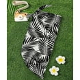 thumbnail image 5 of LA LEELA Women's Bikini Cover ups Swimsuit Beach Sarong One Size Black, Leaves, 5 of 5
