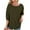 A-Army Green#NO POCKET, variant on Women Long Sleeve Tops Waffle Knit Shirts Loose Casual Mid-length Crewneck T Shirts Solid Casual Athletic Tee Top Army Green XXL