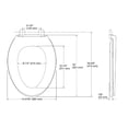 thumbnail image 4 of Asiento de inodoro Kohler Brevia alargado blanco con cierre rápido H, 4 of 8