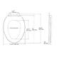 thumbnail image 4 of Asiento de inodoro Kohler Brevia alargado blanco con cierre rápido H, 4 of 8