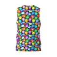 thumbnail image 3 of Easygdp Colorful Easter Eggs1 Men's Mesh Basketball Jersey Quick Drying Sleeveless Shirts Fitted Muscle Tank Tops Sport Round Neck T-Shirt - 4X-Large, 3 of 9