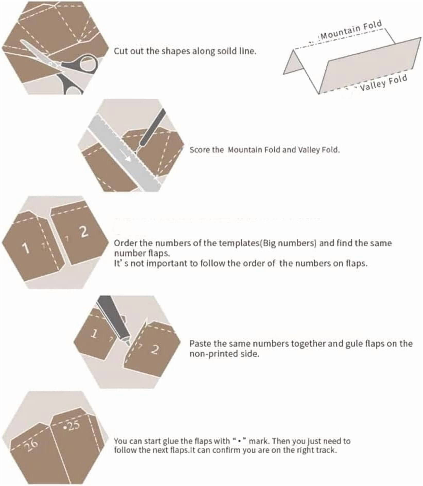 3D Dinosaur Origami DIY Craft - Halloween Party Wall Decor,Origami DIY Craft Kit for Living Room Festive Holiday Handmade Ornament