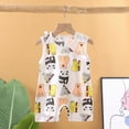 thumbnail image 2 of Baby Onesies Boy Baby Infant Boys Girl Sleeveless One-Piece Vest Cartoon Rompers Tank Top Jumpsuit Toddler Cotton Outfits, 2 of 4