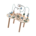 thumbnail image 4 of Mesa de actividades de madera con laberinto de cuentas de emparejamiento gráfico Centro de actividad de actividades de madera mesa sensorial de madera, 4 of 9