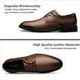 thumbnail image 2 of Mens Dress Shoes Classic Oxford Shoes Lace-up Formal Business Leather Shoes Derby Shoes, 2 of 7