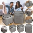 thumbnail image 7 of Storage Bins Bags, Folding Closet Organizer Sweater Pants Organizer Bedroom Storage Bag, B, 7 of 7