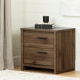 thumbnail image 4 of South Shore Tao 2-Drawer Nightstand - End Table with Storage Brown, 4 of 10