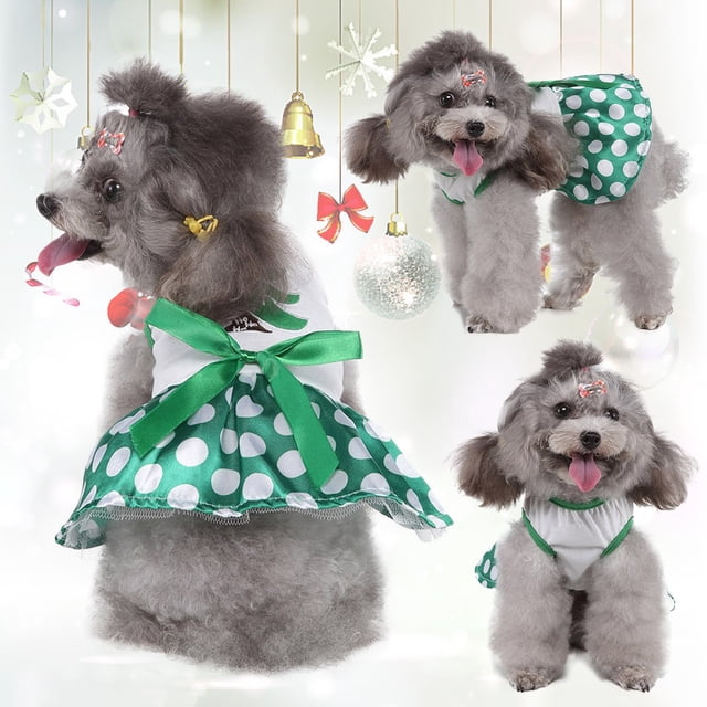 XWSHYW Ropa Navideña para Mascotas Nuevo Disfraz Personalizado de Navidad para Mascotas, Falda para Árbol