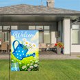 thumbnail image 3 of Amhnf Welcome Blue Polka Dot Watering Can With Daisies Garden Flag For Home Outdoor Garden Yard Decor 12x18 inch, 3 of 5