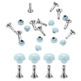 thumbnail image 1 of Uxcell 10Pcs Mini Rivet Studs 3mm Double Cap Leather Rivets for Clothes Sewing and Decoration Light Blue, 1 of 6