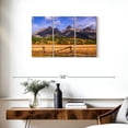 thumbnail image 3 of Elephant Stock Grand Teton Scenery Wall Art - Horizontal Multi Panel Canvas - Living Room Wall Decor - Nature Multi Panel - Gray And Blue Decor - 33" x 20", 3 of 8