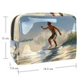 thumbnail image 5 of Surfing in SummerCosmetic Storage Bag with Zipper, Printed Design - Makeup Bag, Makeup Organizer, Travel Pouch Women, Funny Makeup Bags for Women -, 5 of 6