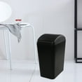 thumbnail image 5 of Vababa 3-Pack 4.5 Gallon Plastic Swing-Top Garbage Can, Black Trash Can with Swing Lid, 5 of 8