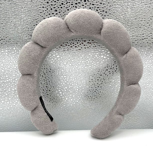 Diadema de esponja en forma de nube para la parte superior del cráneo, cueva para el cabello, toalla para lavarse la cara, diadema de tela para mujer
