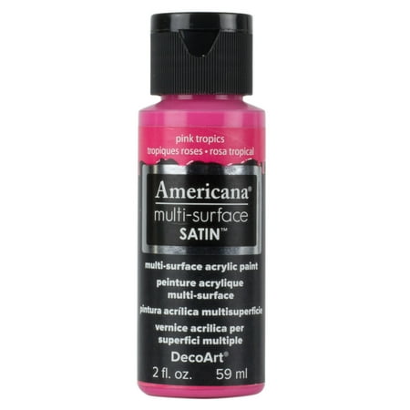 UPC: 0766218083791 | DecoArt Americana Multi-Surface Acrylic Paint 2 oz Pink Tropics