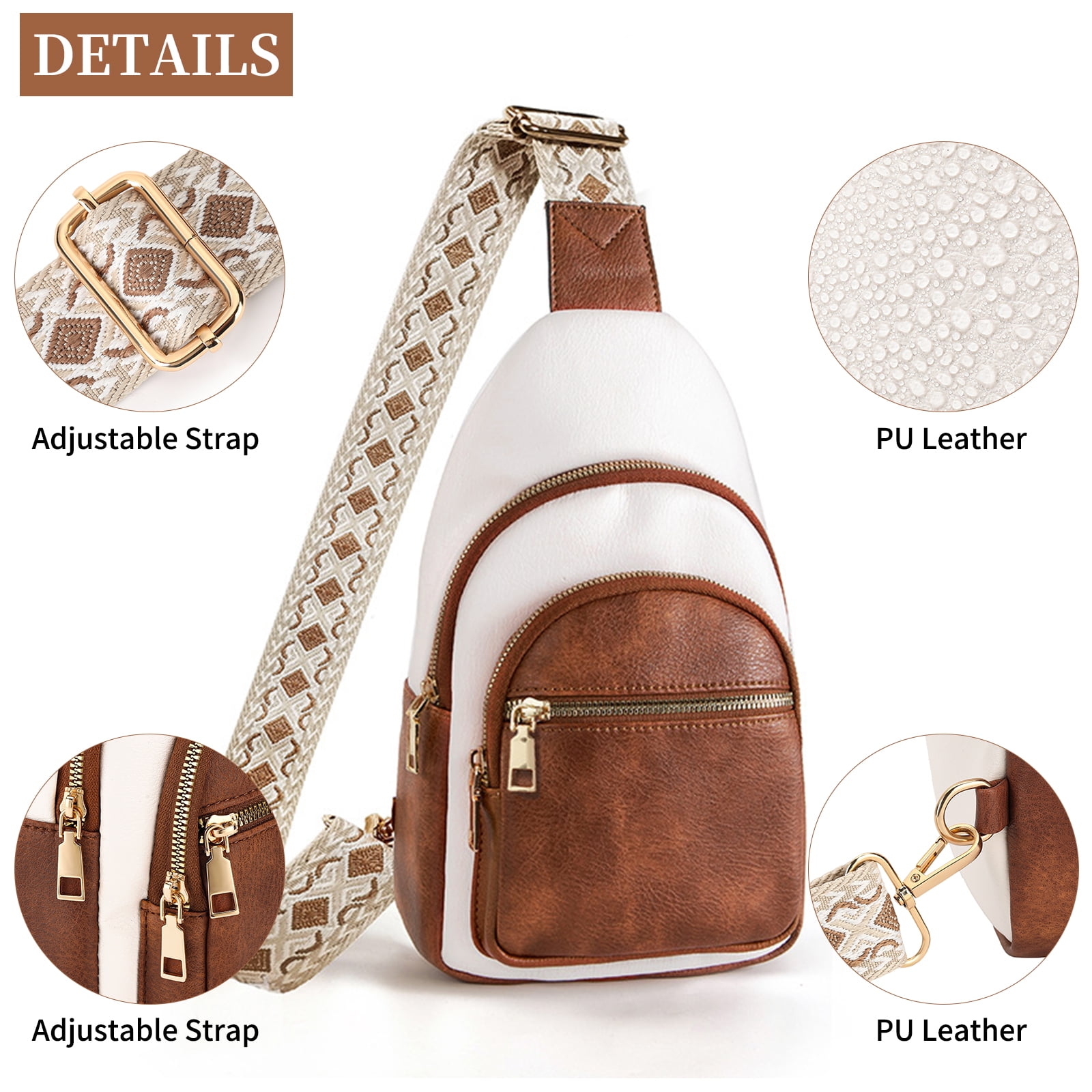 Falan Mule Sling Bag Crossbody Bags for Women Fanny Packs for Women Chest Bag for Work Shopping