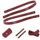 thumbnail image 2 of 2 PCS 60 cm Manijas de bolso de cuero PU Manijas de bolsas duraderas Correa de bolsas de mano poros para mujeres Diel de bricolaje (Claret), 2 of 5