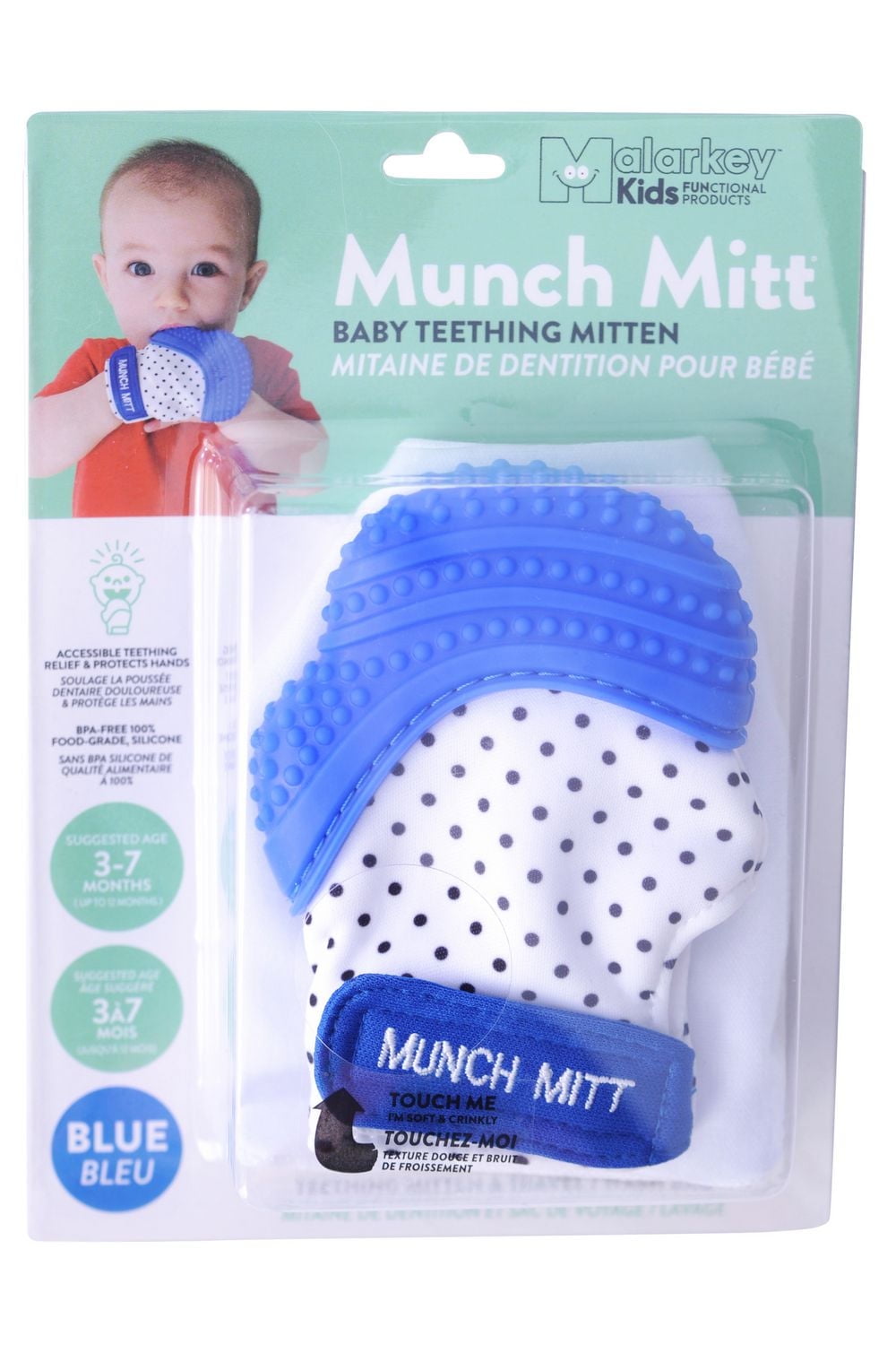 Munch Mitt® Mitaine De Dentition Pour Bebe Mitaine à croquer