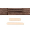 thumbnail image 3 of KAKOWELY Smooth Ukulele Bridge Nut and Saddle for Mandolin Brown Plastic 4String Adjustable Part Accessories,4.33"X0.98"X0.31", 3 of 4