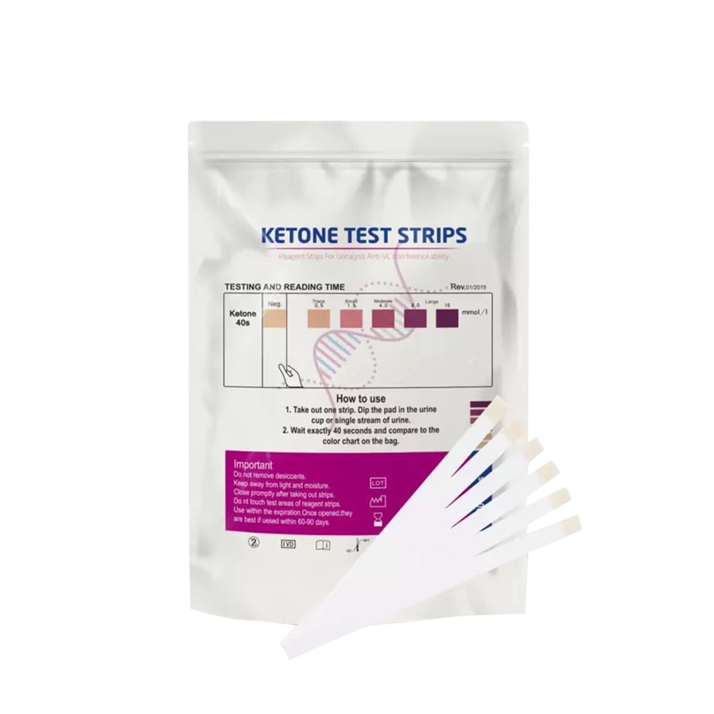 100pcs/set Ketone Strips PH Meter Home Ketosis Urine Test Dipstick Test Paper pt 