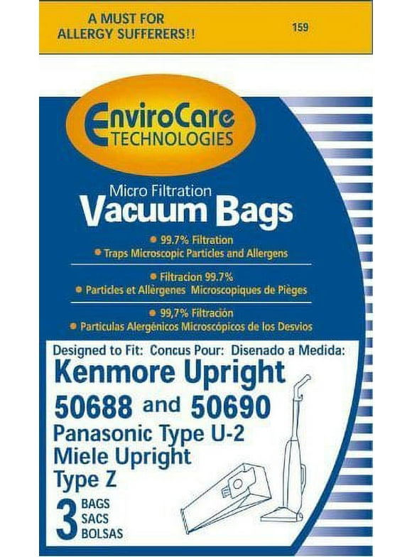Compatible with Kenmore Style O or U - 20-50688 & 20-50690 EnviroCare Micro Filtration Vacuum Cl