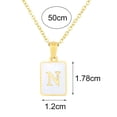 thumbnail image 5 of Joernso Pendant Necklace Geometry Letter Unisex Electroplating Wear-resistant Necklace Jewelry Gifts, 5 of 8