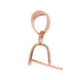 thumbnail image 3 of EHJRE Charms Crafts 925 Sterling Pendant Pinch Bail Connector Clasp Jewelry DIY Rose Gold, 3 of 9