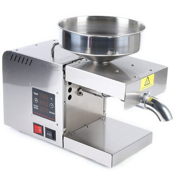 Automatic Seed Oil Press Machine Stainless Steel Cold Hot Expeller Extractor USA