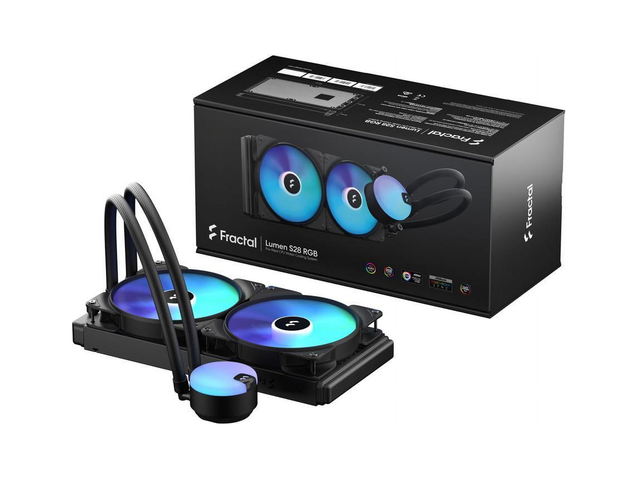 Fractal Design Lumen S24 v2 RGB Liquid CPU Cooler with Water Fan