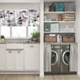 thumbnail image 5 of LALILO Kitchen Curtain Valance Watercolor Vintage Rod Pocket Window Curtain 52"x 18" Set of 2, 5 of 7