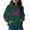 Dark Green, variant on Hoodies for Women Plus Size Butterfly Graphic Long Sleeve Drop Shoulder Sweatshirt Drawstring Trendy Hoodie Pullover