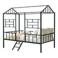 thumbnail image 3 of Furniture of America Trusten Kids House Design Black Twin Loft Bed, 3 of 5