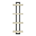 thumbnail image 3 of Danya B. 4-Tier Ladder Bracket Floating Wall Shelves - Black Metal and White Birch Finish, 3 of 13