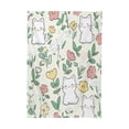 thumbnail image 2 of 54x72 Inch Tablecloth Polyester Square Tablecloth for Home Kitchen Dinner Decor Cute White Cat Pattern, 2 of 9