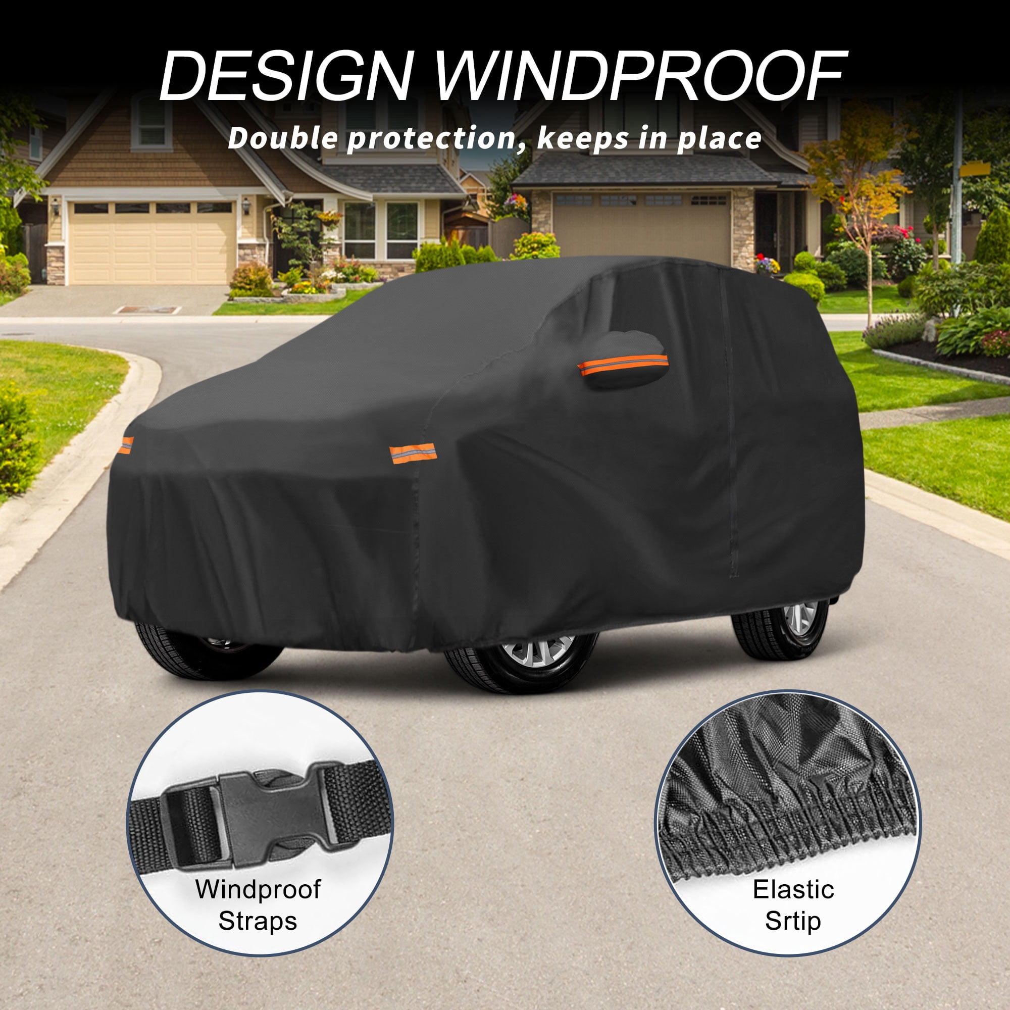 Unique Bargains 210D-PU Car Cover for Toyota Land Cruiser
