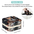 thumbnail image 5 of Fox Square Travel Jewelry Box Earring Necklace Bracelet Holder Organizer Stand Display Case Decorative Storage Box, 5 of 6