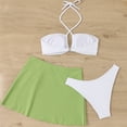 thumbnail image 3 of Traje de baño de 2 piezas para mujer, trajes de baño para mujer, bikini de dos piezas con espalda descubierta y vendaje, conjunto de ropa de playa para mujer, 3 of 4