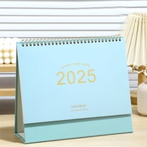 Small Desk Calendar 2025, Standing Desktop Calendar 2025(January 2025-December 2025), Academic Year Flip Desk Calendars with 234 Stickers and US Holidays Marked (Mint Green)
