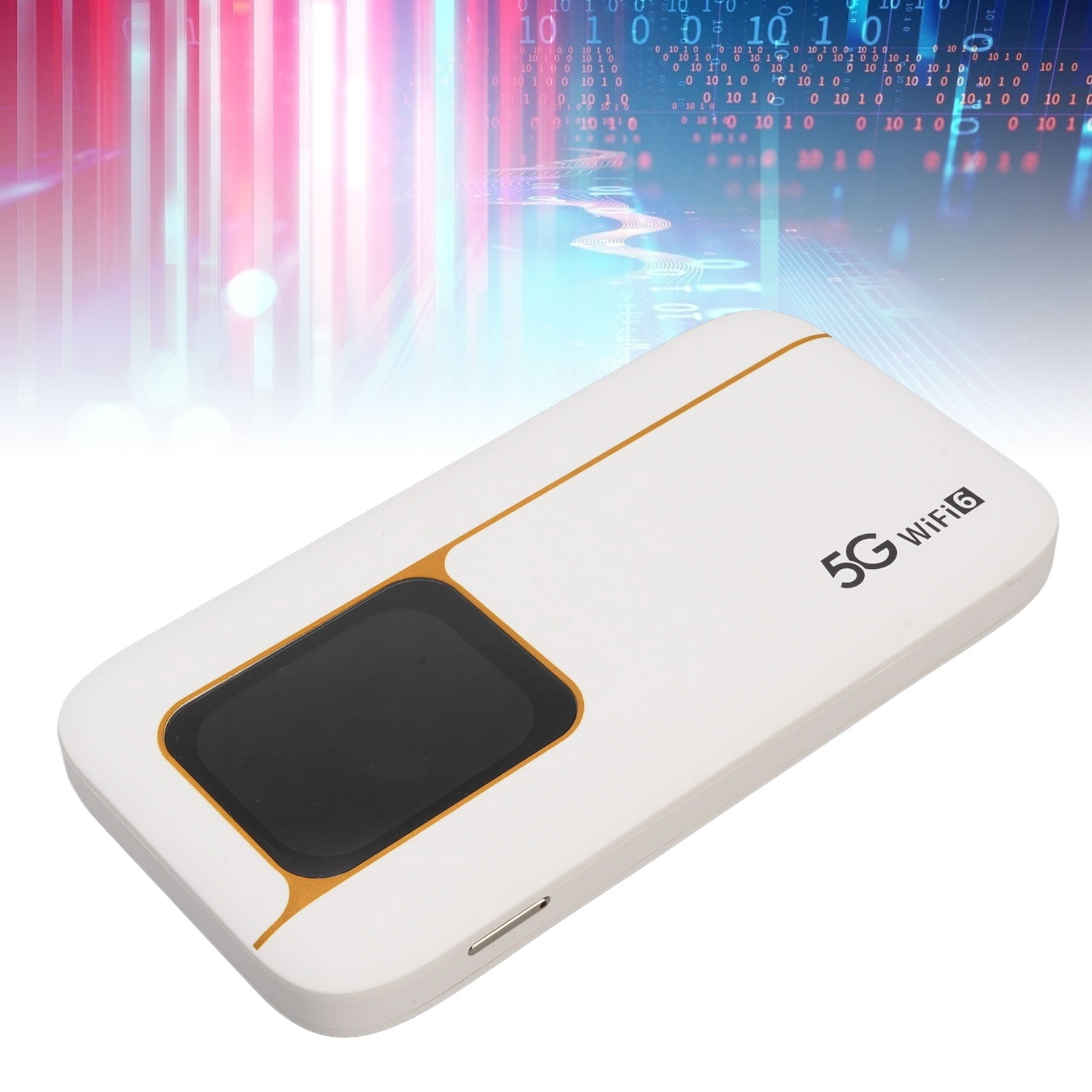 5G Mobile Hotspot, High Speed 2.01 Inch Touch Screen USB C Mobile Hotspot WiFi 6  for Working Places