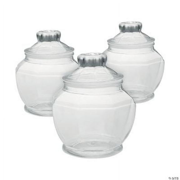 Geometric Jars with Lids, Birthday, Party Supplies, 3 Pieces